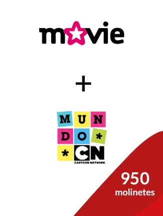 Movie más Mundo cartoon , 950 molinetes