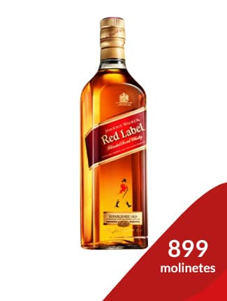 Whisky Red label, 899 molinetes