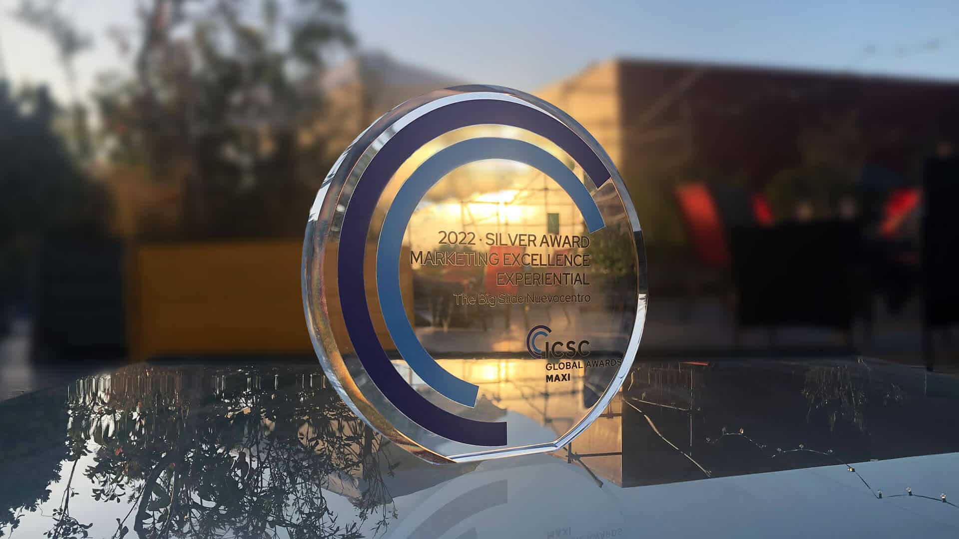 2022, global Maxi Award por el Tobogán Gigante, acción premiada en los premios internacionales que entrega la International Council of Shopping Center (ICSC), compitiendo con 187 acciones que presentaron distintos centros comerciales de todas partes del mundo.